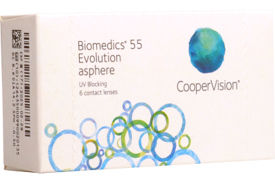 Biomedics 55 Evolution Контактные линзы ежемесячной замены.Упаковка 6шт.