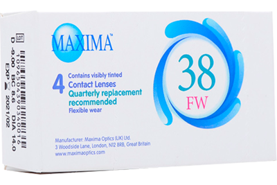 Maxima 38FW Мягкие контактные линзы ежеквартальной замены.Упаковка 4 шт.