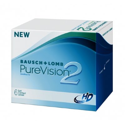 Контактные линзы Pure Vision 2 HD NEW Силикон-гидрогелевые мягкие контактные линзы продленного ношения (до 30 дней)